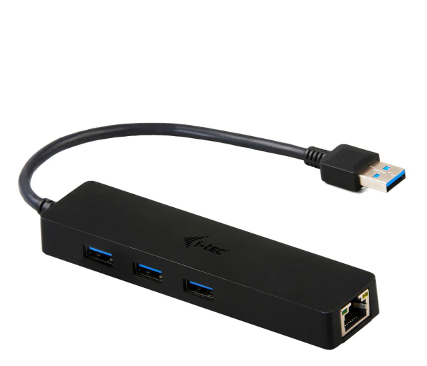 i-tec USB 3.0 Slim LAN HUB 3x USB 3.0 RJ-45 10/100/1000 Mb/s - 518477 - zdjęcie